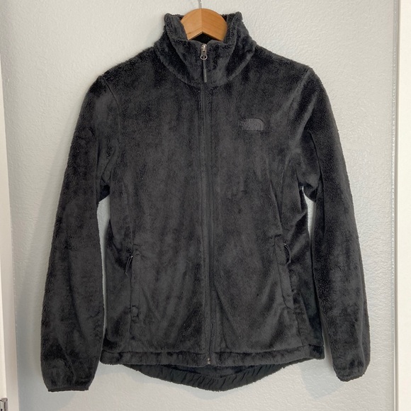 North Face Osito Full Zip Fleece Jacket Gray - Picture 3 of 16